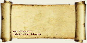 Jovana Galić vizit kartica